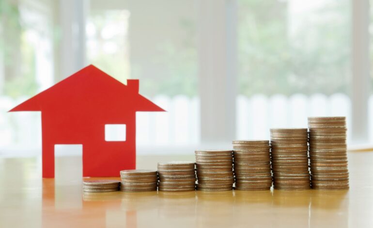 Koncepcja hipoteki przez dom pieniężny z monet